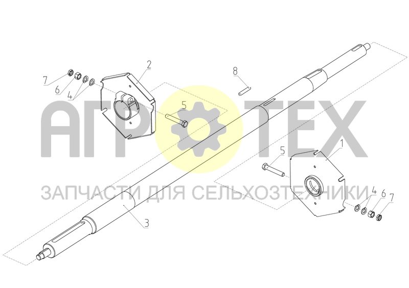 Вал (101.01.21.020) (№3 на схеме)